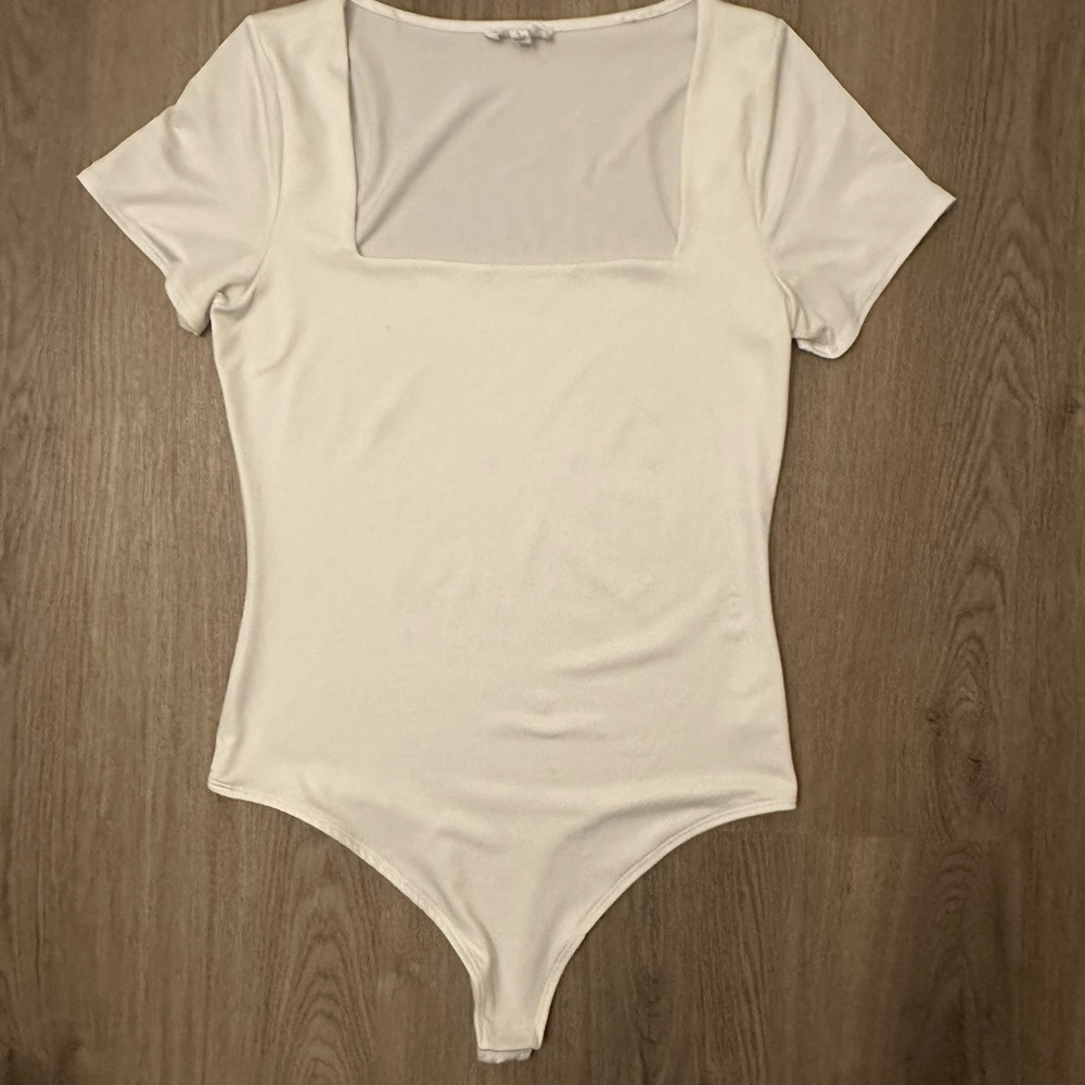Chic White Women's Bodysuit